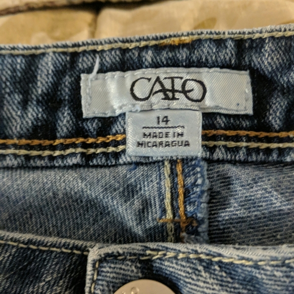 Cato knee length blue jean skirt - Picture 4 of 4